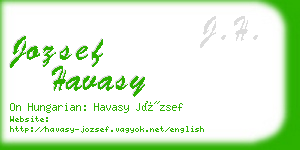 jozsef havasy business card